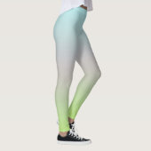 Helle Pastellfarben Gradient Blue Pink Green Leggings (Rechts)