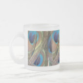 Helle Peacock Feathers Muster Mattierte Glass-Tass Mattglastasse (Links)