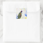 Helle Pfanne Quadratischer Aufkleber (Tasche)