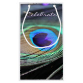 Helle Pfauenfederhalter Gastgeschenk Custom Gift B Kleine Geschenktüte (Rückseite)