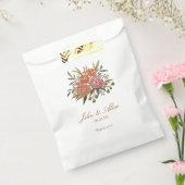 Helle Pfirsich und orange Blumenhochzeit Geschenktütchen (Versiegelt)