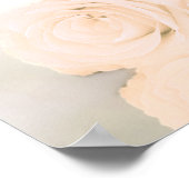 Helle Pfirsichfarben Rose 6 Tabelle Hochzeitstabel Poster (Ecke)