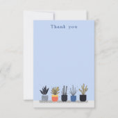 Helle Pflanze - Illustrationskarte Dankeskarte (Vorderseite)