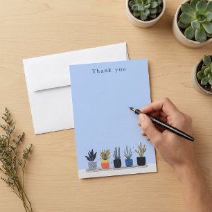 Helle Pflanze - Illustrationskarte Dankeskarte