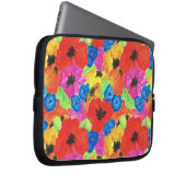 Helle Pflaumen und Cornblumen Laptop-Sieb Laptopschutzhülle (Vorne Rechts)