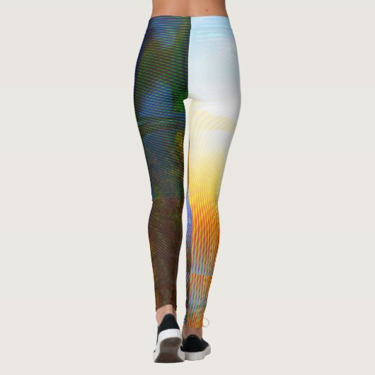 Helle Pfützen Leggings (Rückseite)
