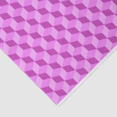 HELLE PINK GEOMETRISCHE KUBE-PATTER SEIDENPAPIER (Ausschnitt)
