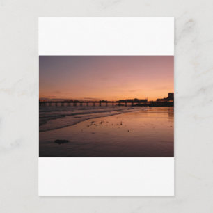 helle Pipe im Sonnenuntergang Postkarte
