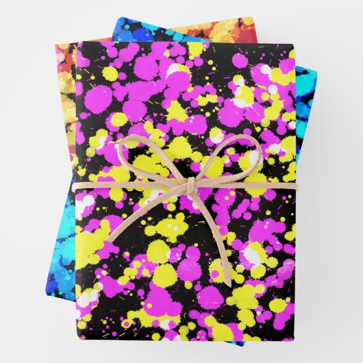 Helle, plattierte Farbe Geschenkpapier Set (Beispiel)