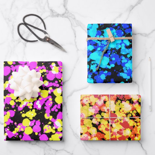 Helle, plattierte Farbe Geschenkpapier Set (Vorderseite)