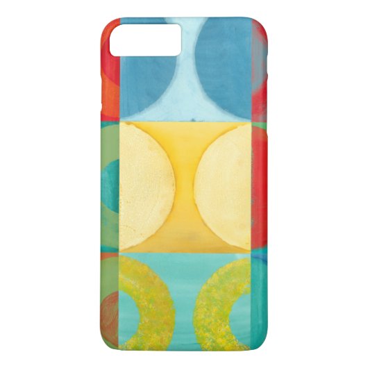 Helle Pop Art mit Kreise und Plätzen Case-Mate iPhone Hülle (Rückseite)