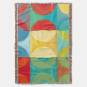 Helle Pop Art mit Kreise und Plätzen Decke (Vorderseite Vertikal)