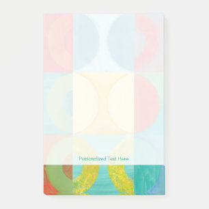 Helle Pop Art mit Kreise und Plätzen Post-it Klebezettel