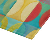 Helle Pop Art mit Kreise und Plätzen Schneidebrett (Ecke)