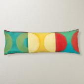 Helle Pop Art mit Kreise und Plätzen Seitenschläferkissen (Rückseite)