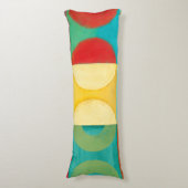 Helle Pop Art mit Kreise und Plätzen Seitenschläferkissen (Vorderseite Vertikal)