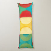 Helle Pop Art mit Kreise und Plätzen Seitenschläferkissen (Rückseite (Vertikal))