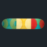 Helle Pop Art mit Kreise und Plätzen Skateboard<br><div class="desc">Fluoreszenz ist nicht mehr nur für Lichter,  wie dieses wunderbar helle Kunstwerk aus Pop beweist. Dieser Ausdruck ist eine Mischung aus quadratischen Gittern mit farbigen Kreisen im Inneren. Wenn Sie abstrakte Kunst Liebe,  werden Sie diesen Druck Liebe!</div>