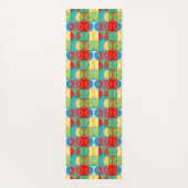 Helle Pop Art mit Kreise und Plätzen Yogamatte (Rückseite)