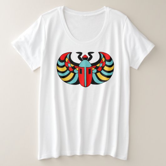 Helle Pop Kunst, Dichtung und Musik Große Größe T-Shirt (Design vorne)