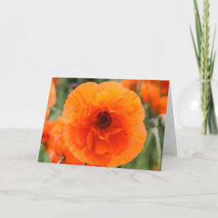 Helle Poppy-Blume Muttertagskarte Karte