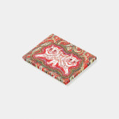 Helle Psychedelic Red Cats (von Louis Wain) Post-it Klebezettel (angewinkelt)