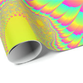 Helle psychedelische unbegrenzte gewundene geschenkpapier (Rolleneckpunkt)