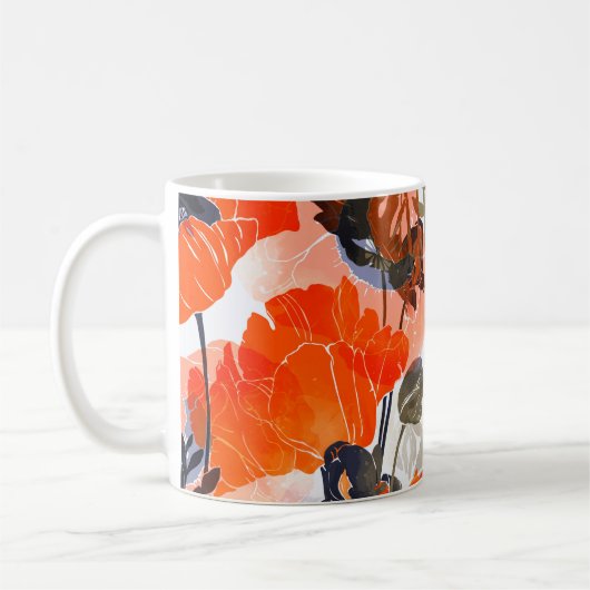 Helle Pupies: Nahtlose Kunst Kaffeetasse (Links)