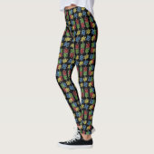 Helle Puzzles Muster Autismus Bewusstsein Leggings (Links)