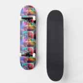 Helle Quadrate Skateboard (Vorderseite)