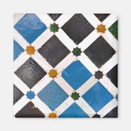 Helle Quadrate und Sterne Mosaikmagnete Magnet