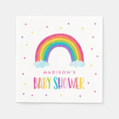 Helle Rainbow Baby Dusche Serviette (Vorderseite)