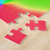 Helle Rainbow Blobs Jigsaw Puzzle (Seite)