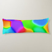 Helle Rainbow-Blobs Seitenschläferkissen (Rückseite)