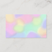 Helle Rainbow Colors Business Cards Visitenkarte (Rückseite)