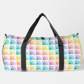 HELLE RAINBOW-FARBENE GEOMETRISCHE PATTER DUFFLE BAG (Rückseite)