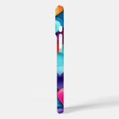 HELLE, RAINBOW-FARBENE VALENTINHERZEN Case-Mate iPhone HÜLLE (Rückseite / Links)