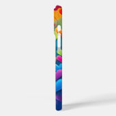 HELLE, RAINBOW-FARBENE VALENTINHERZEN Case-Mate iPhone HÜLLE (Rückseite / Links)