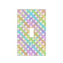 Helle Rainbow Gingham Kariert Light Switch Cover
