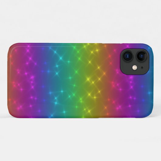 Helle Rainbow-Glitzern Handy-Fall Case-Mate iPhone Hülle (Rückseite (Horizontal))