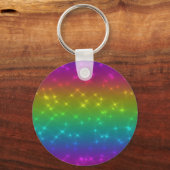 Helle Rainbow-Glitzern Schlüsselanhänger (Vorderseite)