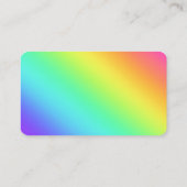 Helle Rainbow Gradient Business Cards Visitenkarte (Rückseite)