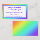 Helle Rainbow Gradient Business Cards Visitenkarte (Vorne/Hinten)