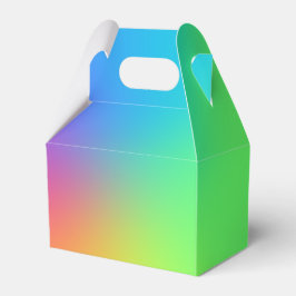 Helle Rainbow Gradient Favor Box Geschenkschachtel