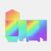 Helle Rainbow Gradient Favor Box Geschenkschachtel (Ungefaltet)