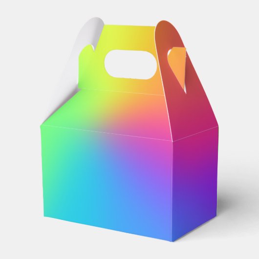 Helle Rainbow Gradient Favor Box Geschenkschachtel (Rückseite)
