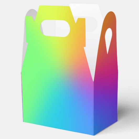 Helle Rainbow Gradient Favor Box Geschenkschachtel (Geöffnet)