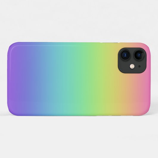 Helle Rainbow Gradient iPhone Case (Rückseite (Horizontal))