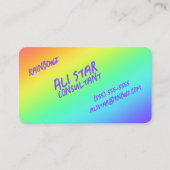 Helle Rainbow Gradient Lässige Visitenkarten Visitenkarte (Vorderseite)