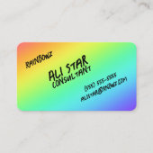 Helle Rainbow Gradient Lässige Visitenkarten Visitenkarte (Vorderseite)